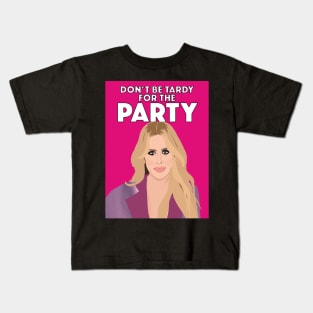 Kim Zolciak | DON'T BE TARDY FOR THE PARTY | Real Housewives of Atlanta (RHOA) Kids T-Shirt